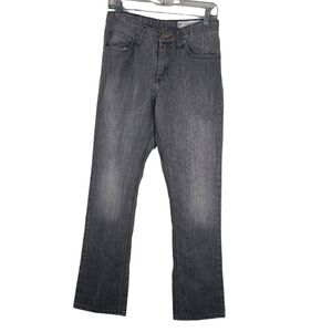LEE Dungarees Asphalt Gray Skinny Adjustable‎ Waistband Sz 16